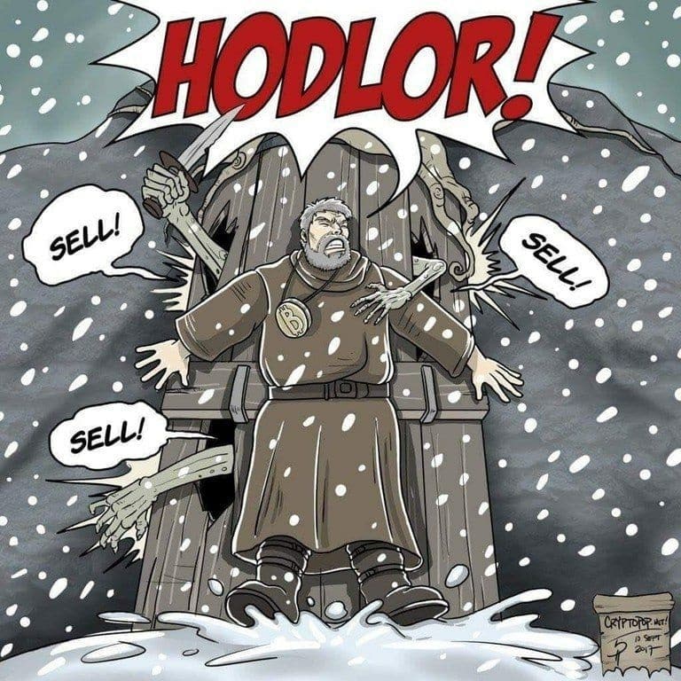 Hodl cryptomonnaie got hodlor game of thrones